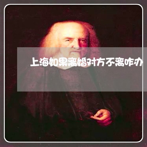 上海如果离婚对方不离咋办/2023031471604