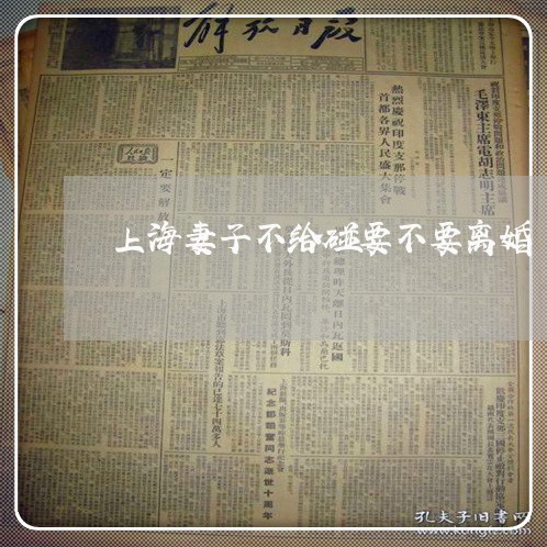 上海妻子不给碰要不要离婚/2023031481515