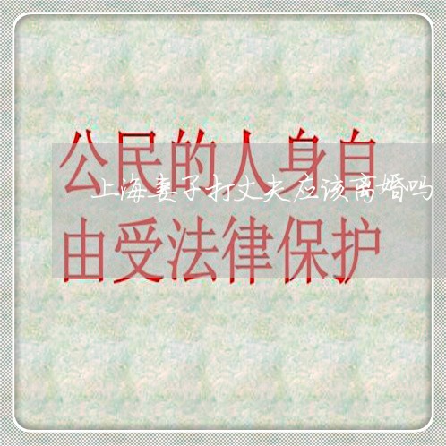 上海妻子打丈夫应该离婚吗/2023031462785 上海妻子打丈夫应该离婚吗/2023031462785