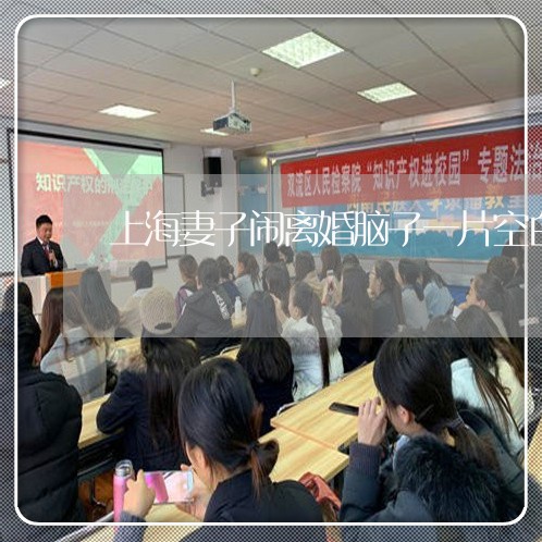上海妻子闹离婚脑子一片空白/2023032841602 上海妻子闹离婚脑子一片空白/2023032841602