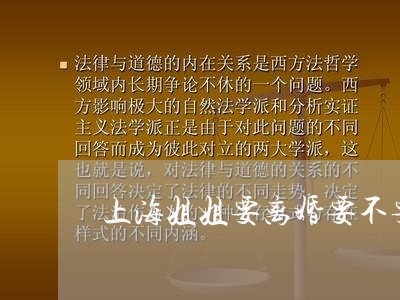 上海姐姐要离婚要不要告诉我妈/2023060160525