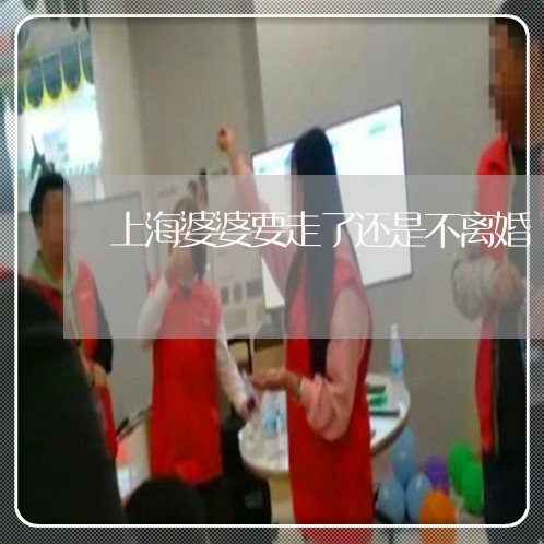 上海婆婆要走了还是不离婚/2023031416937 上海婆婆要走了还是不离婚/2023031416937