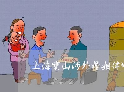 上海宝山涉外婚姻律师咨询电话