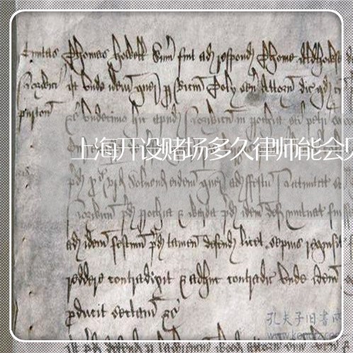 上海开设赌场多久律师能会见/2023032648382