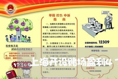 上海开设赌场盈利4700万/2023032737249