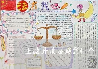上海开设赌场罪4个月判几年/2023032771826