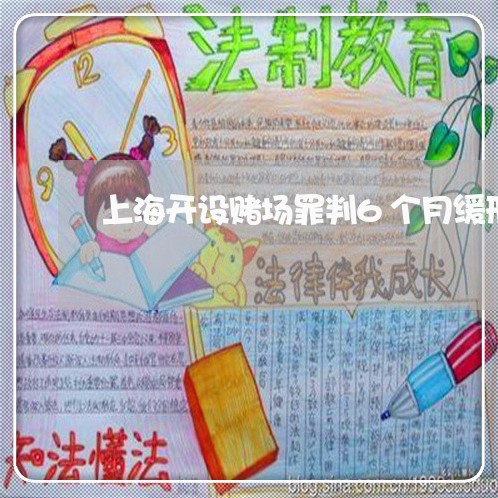 上海开设赌场罪判6个月缓刑/2023032661483 上海开设赌场罪判6个月缓刑/2023032661483