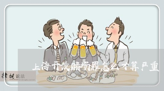 上海开设赌场罪怎么才算严重/2023032636260
