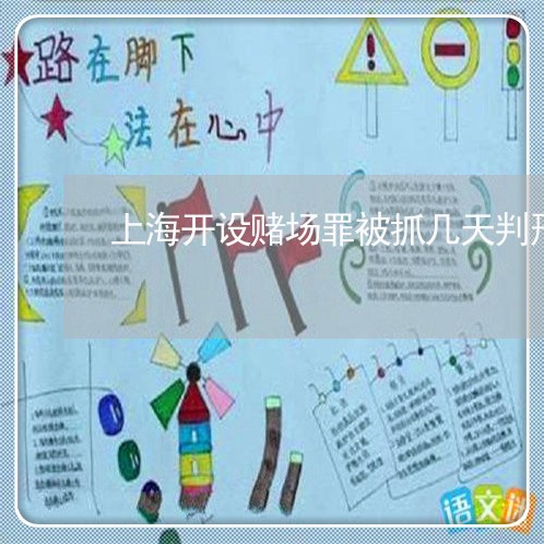 上海开设赌场罪被抓几天判刑/2023032727049 上海开设赌场罪被抓几天判刑/2023032727049