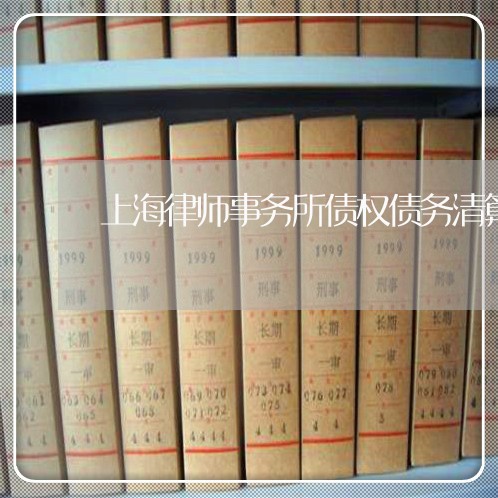 上海律师事务所债权债务清算/2023032762714