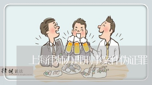 上海律师办理刑事案件伪证罪/2023032740370 上海律师办理刑事案件伪证罪/2023032740370