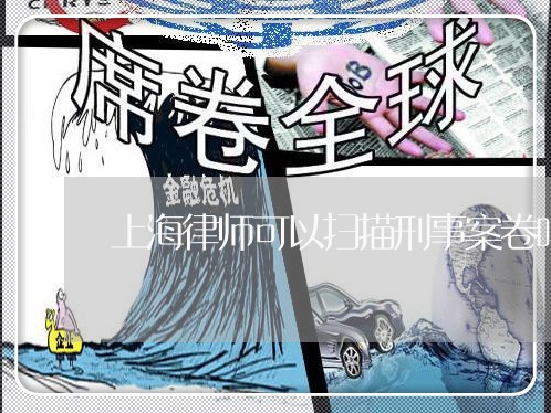上海律师可以扫描刑事案卷吗/2023032638148