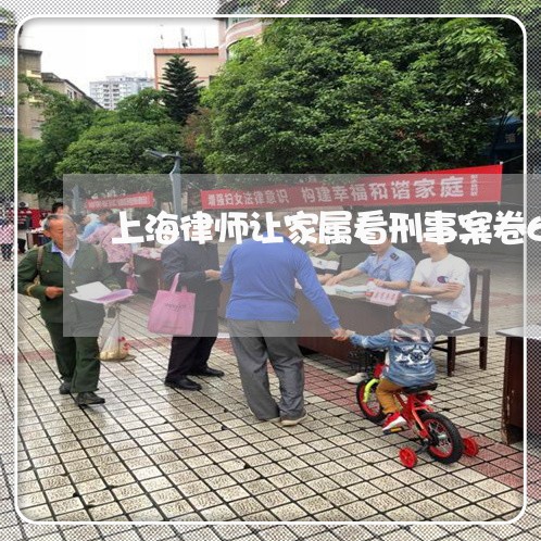 上海律师让家属看刑事案卷6/2023032761401 上海律师让家属看刑事案卷6/2023032761401