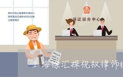 上海徐汇探视权律师微信咨询 上海徐汇探视权律师微信咨询