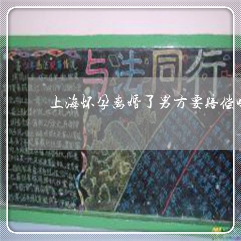 上海怀孕离婚了男方要赔偿吗/2023032752692
