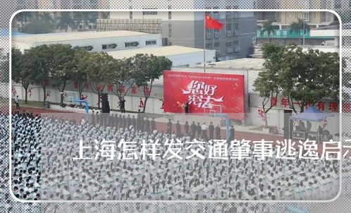 上海怎样发交通肇事逃逸启示/2023032640492