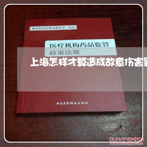 上海怎样才算造成故意伤害罪/2023032751381