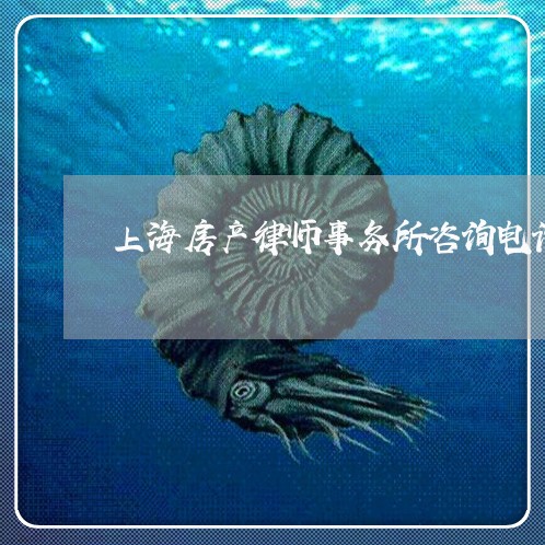 上海房产律师事务所咨询电话