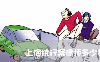 上海执行案律师多少钱一次/2023060917160