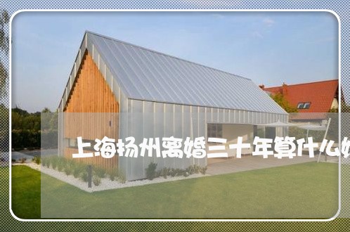 上海扬州离婚三十年算什么婚/2023032652523 上海扬州离婚三十年算什么婚/2023032652523