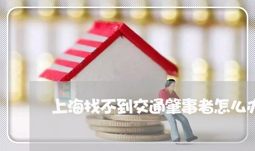 上海找不到交通肇事者怎么办/2023032615371