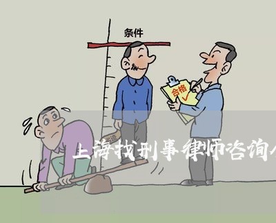 上海找刑事律师咨询个人电话/2023032685726