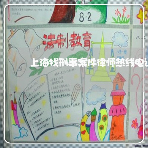 上海找刑事案件律师热线电话/2023032679383