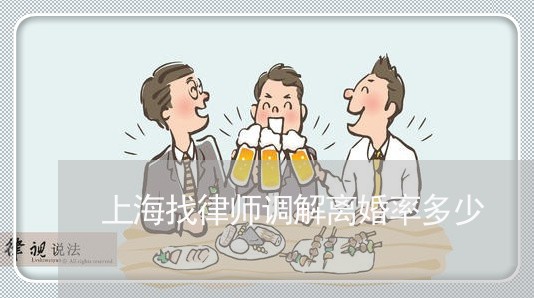 上海找律师调解离婚率多少/2023032489705
