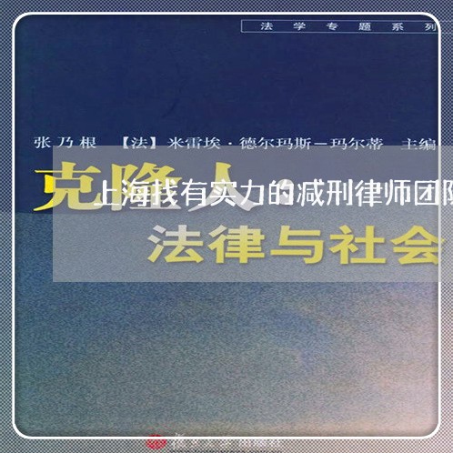 上海找有实力的减刑律师团队/2023032616940