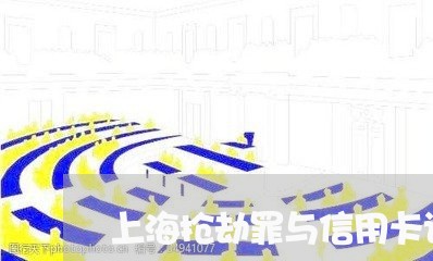 上海抢劫罪与信用卡诈骗罪/2023032448258