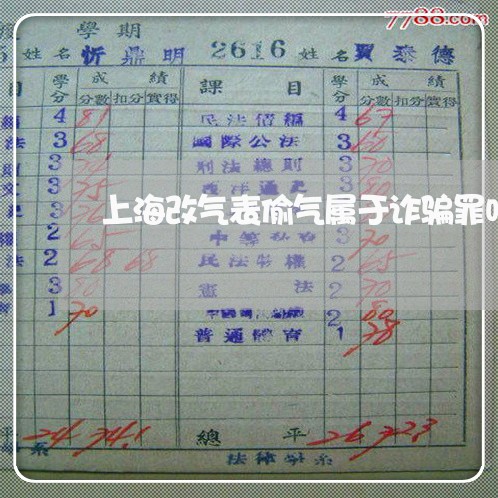 上海改气表偷气属于诈骗罪吗/2023032620471