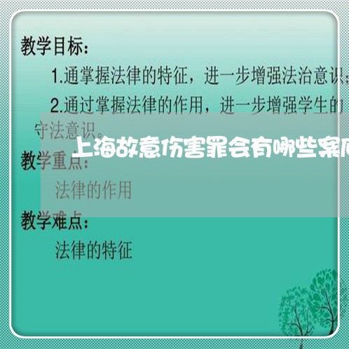 上海故意伤害罪会有哪些案底/2023032627037