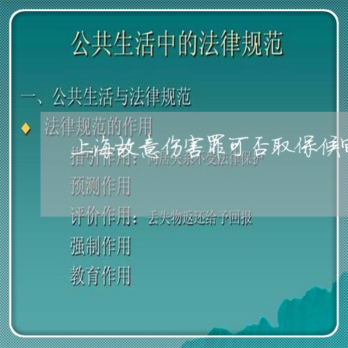 上海故意伤害罪可否取保候审/2023032648368