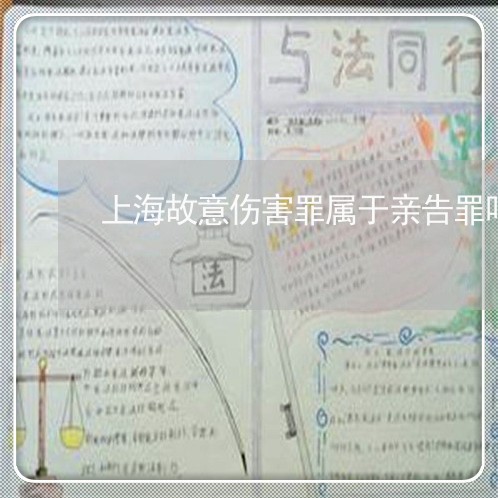 上海故意伤害罪属于亲告罪吗/2023032605147