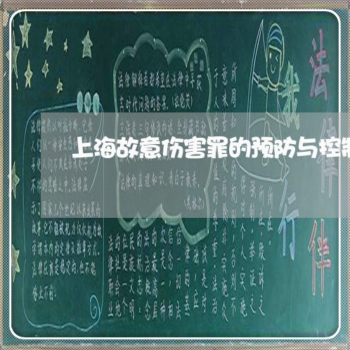 上海故意伤害罪的预防与控制/2023032672926