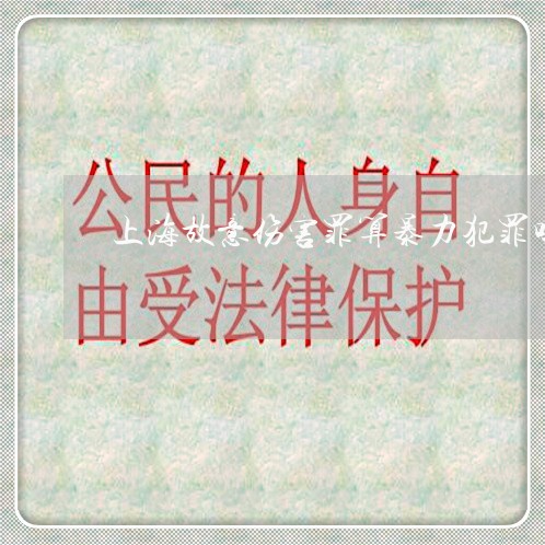 上海故意伤害罪算暴力犯罪吗/2023032694049 上海故意伤害罪算暴力犯罪吗/2023032694049