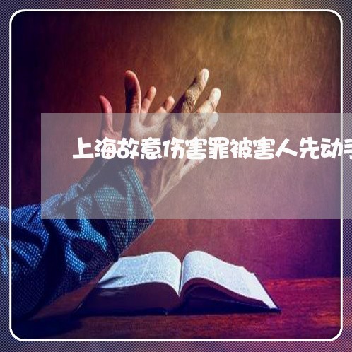 上海故意伤害罪被害人先动手/2023032606059