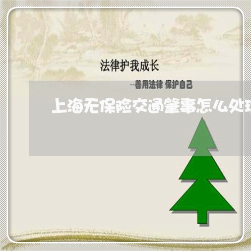 上海无保险交通肇事怎么处理/2023032650484