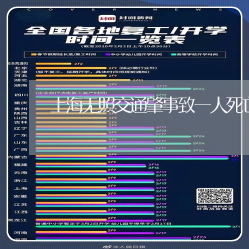 上海无照交通肇事致一人死亡/2023032640603 上海无照交通肇事致一人死亡/2023032640603