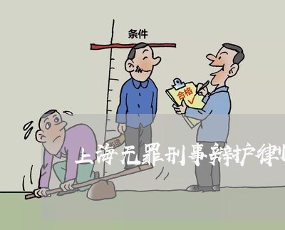 上海无罪刑事辩护律师找谁好/2023032652515
