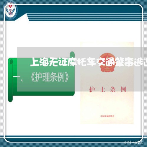 上海无证摩托车交通肇事逃逸/2023032627372