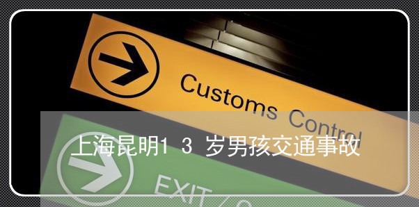 上海昆明13岁男孩交通事故/2023032614037 上海昆明13岁男孩交通事故/2023032614037