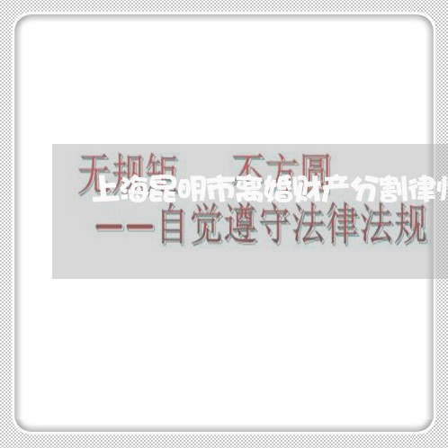 上海昆明市离婚财产分割律师/2023032661593