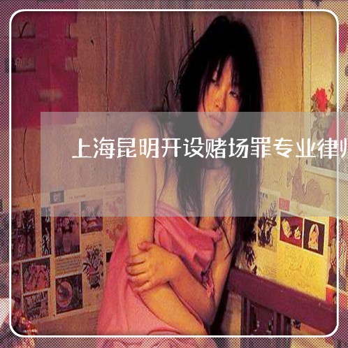 上海昆明开设赌场罪专业律师/2023032675925