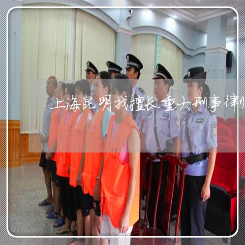 上海昆明找擅长重大刑事律师/2023032637148