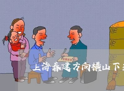上海春建方向横山下交通事故/2023032693939