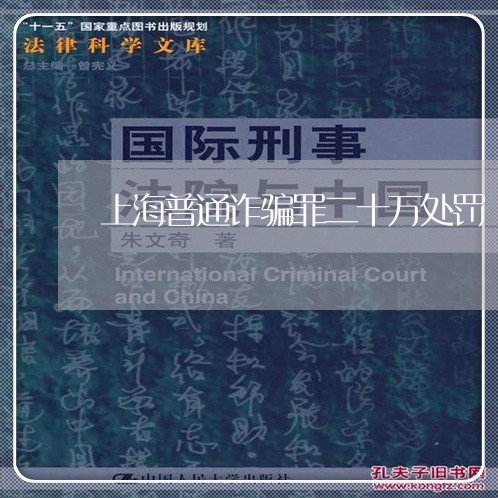 上海普通诈骗罪二十万处罚/2023032397060