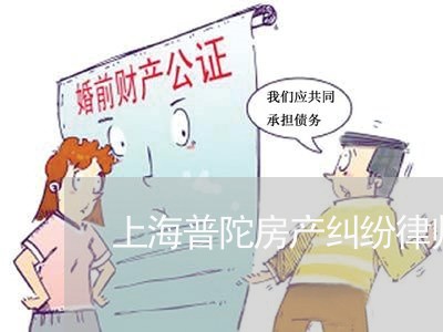 上海普陀房产纠纷律师费用