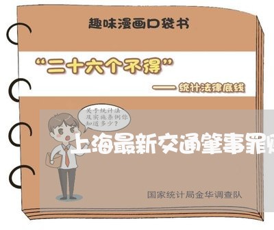 上海最新交通肇事罪赔偿标准/2023032658515