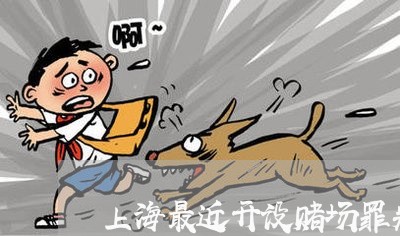 上海最近开设赌场罪判刑案例/2023032672596